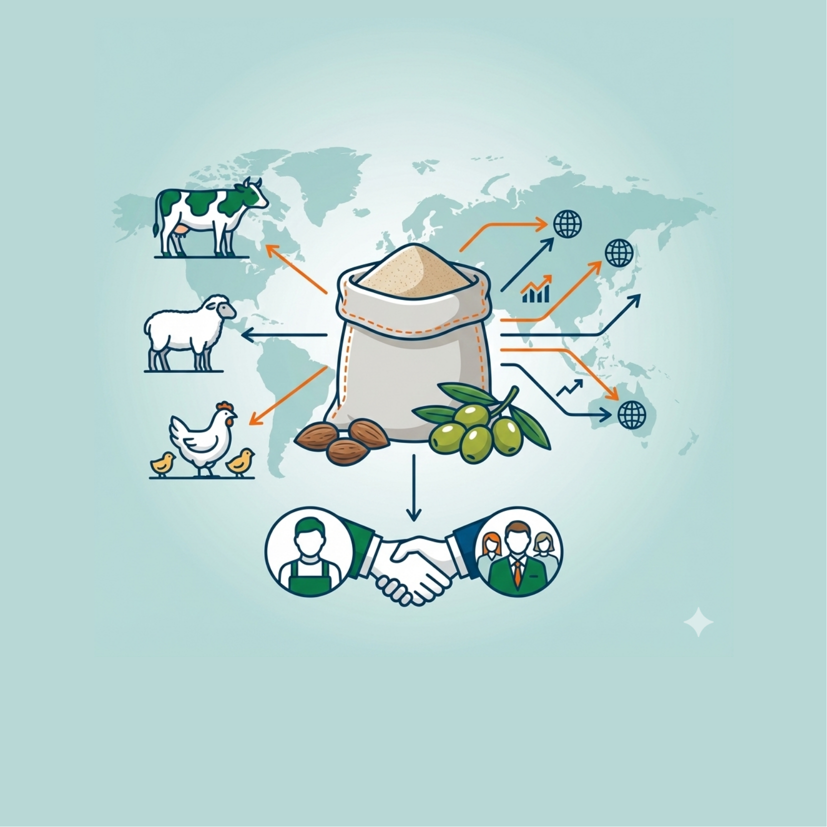 Feed additives derived from olive pits